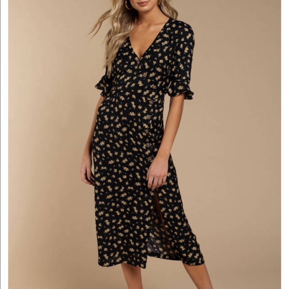 NWT - Floral Print Midi Dress